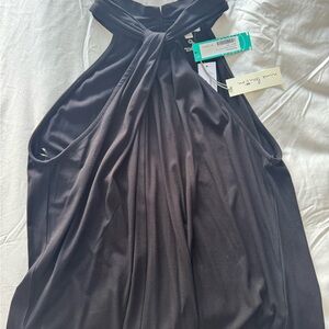 Nine Britton Elegant Black Halter Top